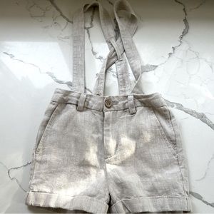 Noralee linen suspender short